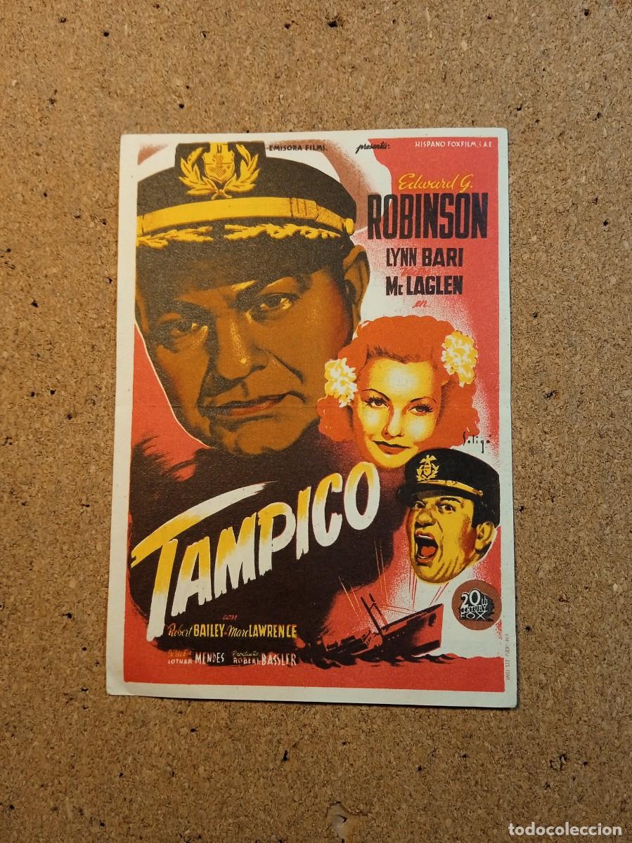 Folhetos de m&atilde;o de filmes antigos de cinema: FOLLETO DE MANO CON PUBLICIDAD TAMPICO