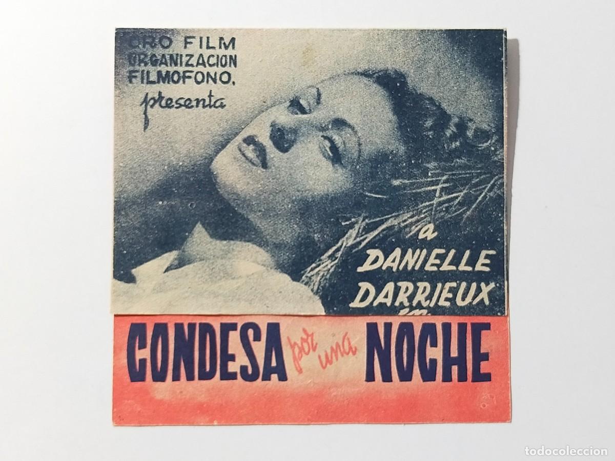 Cine: Programa Doble Orig: CONDESA POR UNA NOCHE. Danielle Darrieux - Cine Chamorro, San Fernando (C&aacute;diz)