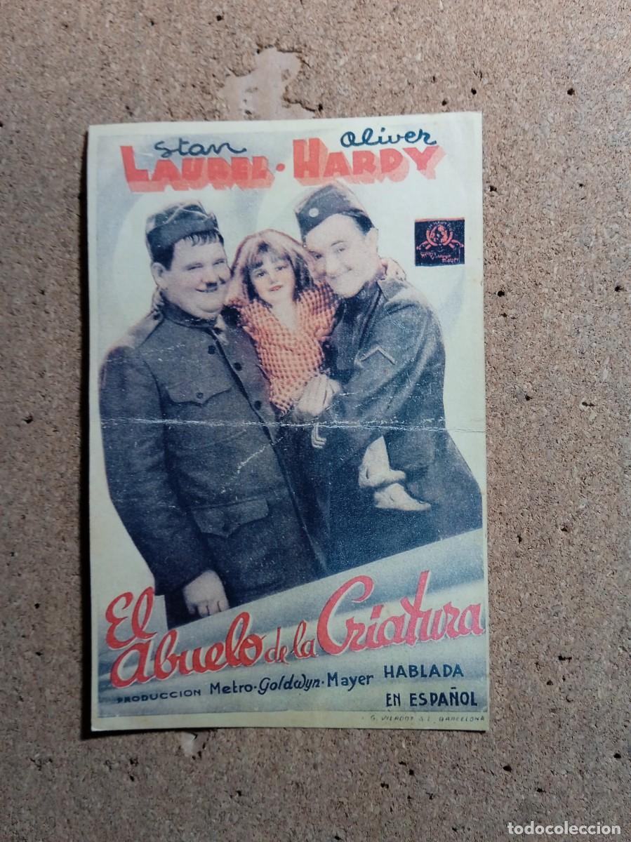  Flyers Publicitaires de films Anciens: FOLLETO DE MANO CON PUBLICIDAD EL ABUELO DE LA CRIATURA (COPIA)