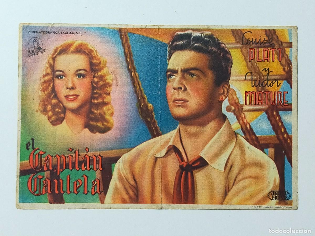 Cine: Programa Sencillo Orig: EL CAPITAN CAUTELA. Victor Mature - Teatro Crisfel, Alc&aacute;zar de San Juan.