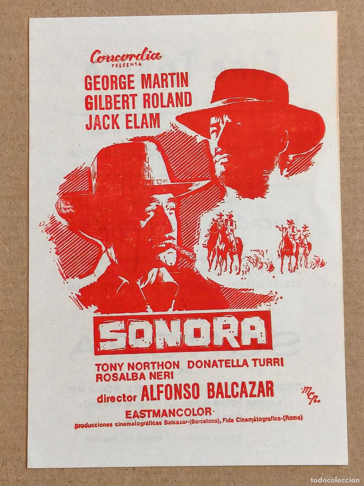 Cine: SONORA PROGRAMA DE CINE 1969