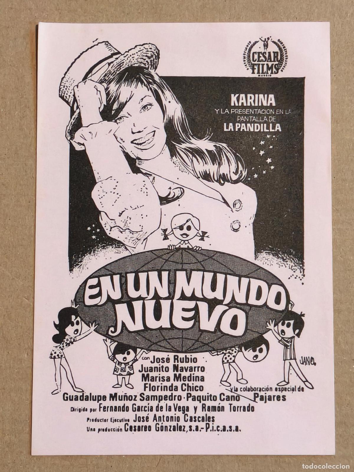 Cine: KARINA EN UN MUNDO NUEVO PROGRAMA DE CINE