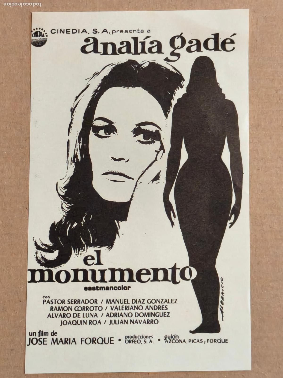 Cine: EL MONUMENTO PROGRAMA DE CINE