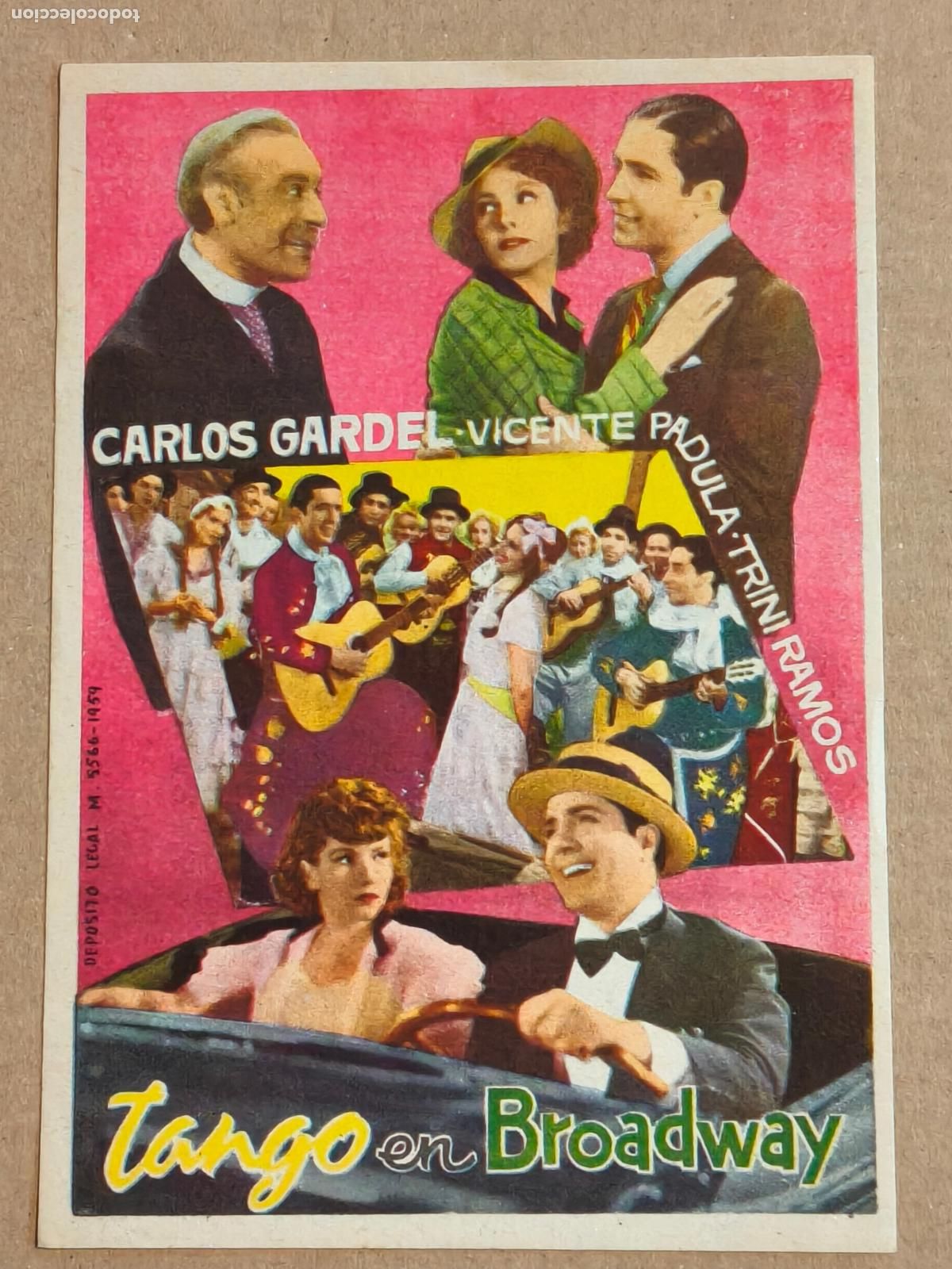 Kino: CARLOS GARDEL TANGO EN BROADWAY PROGRAMA DE CINE 1935