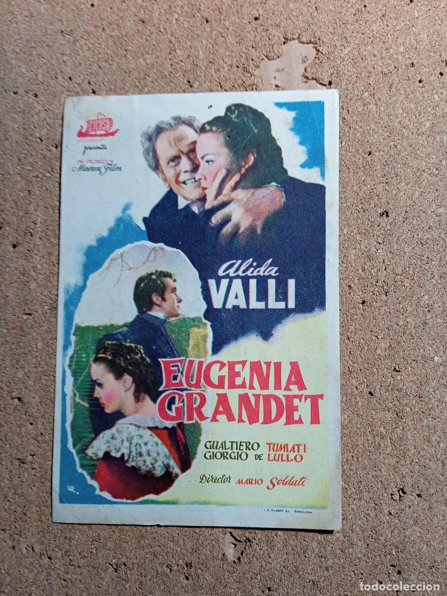 Kino: FOLLETO DE MANO CON PUBLICIDAD EUGENIA GRANDET