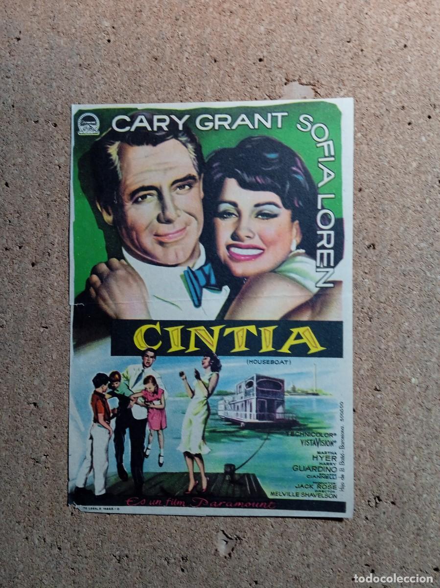  Flyers Publicitaires de films Anciens: FOLLETO DE MANO CON PUBLICIDAD CINTIA