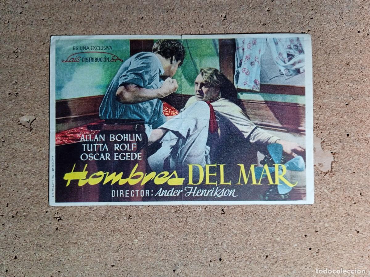 Kino: FOLLETO DE MANO CON PUBLICIDAD HOMBRES DE MAR
