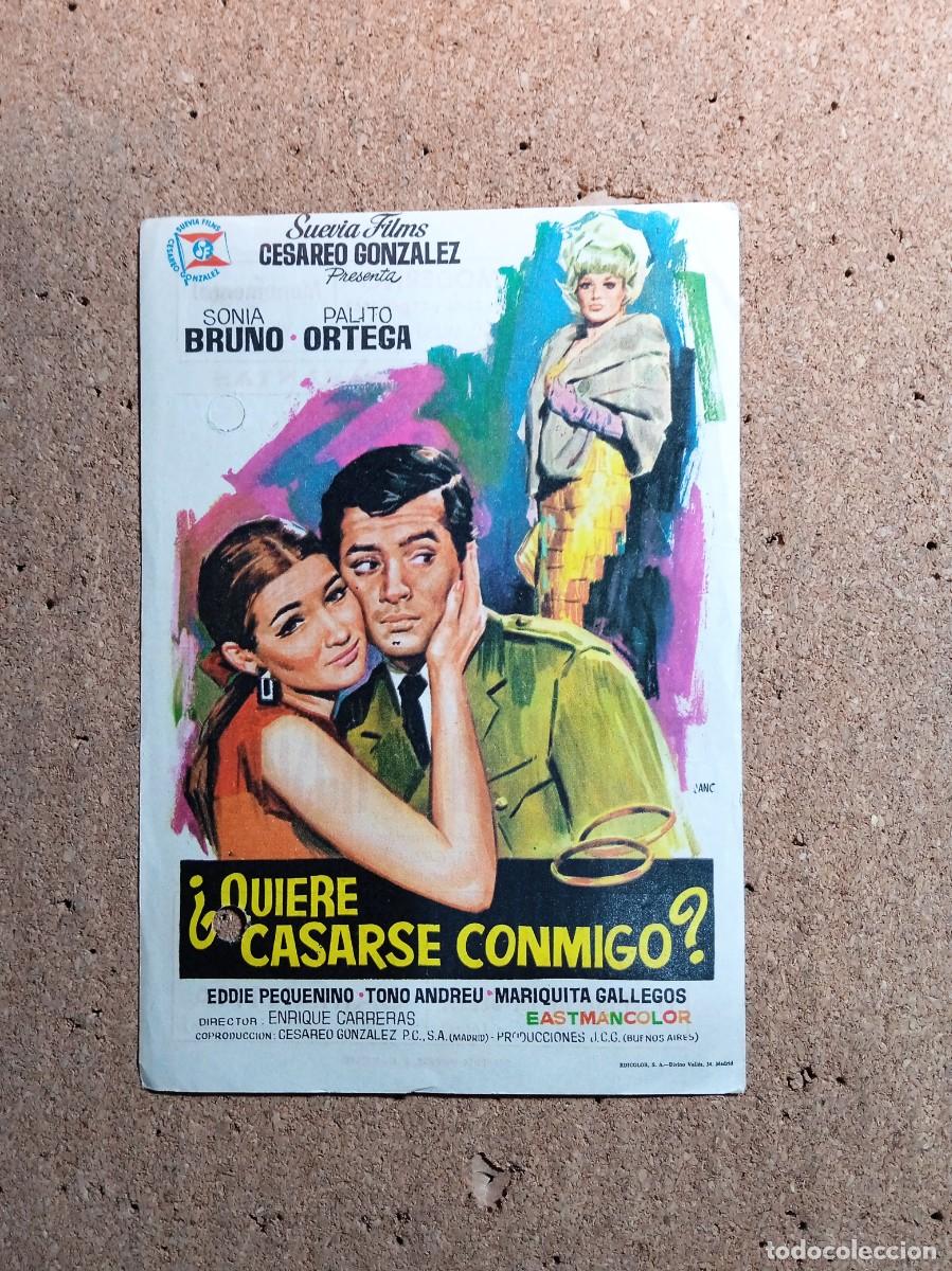 Kino: FOLLETO DE MANO CON PUBLICIDAD &iquest;QUIERES CASARTE CONMIGO?
