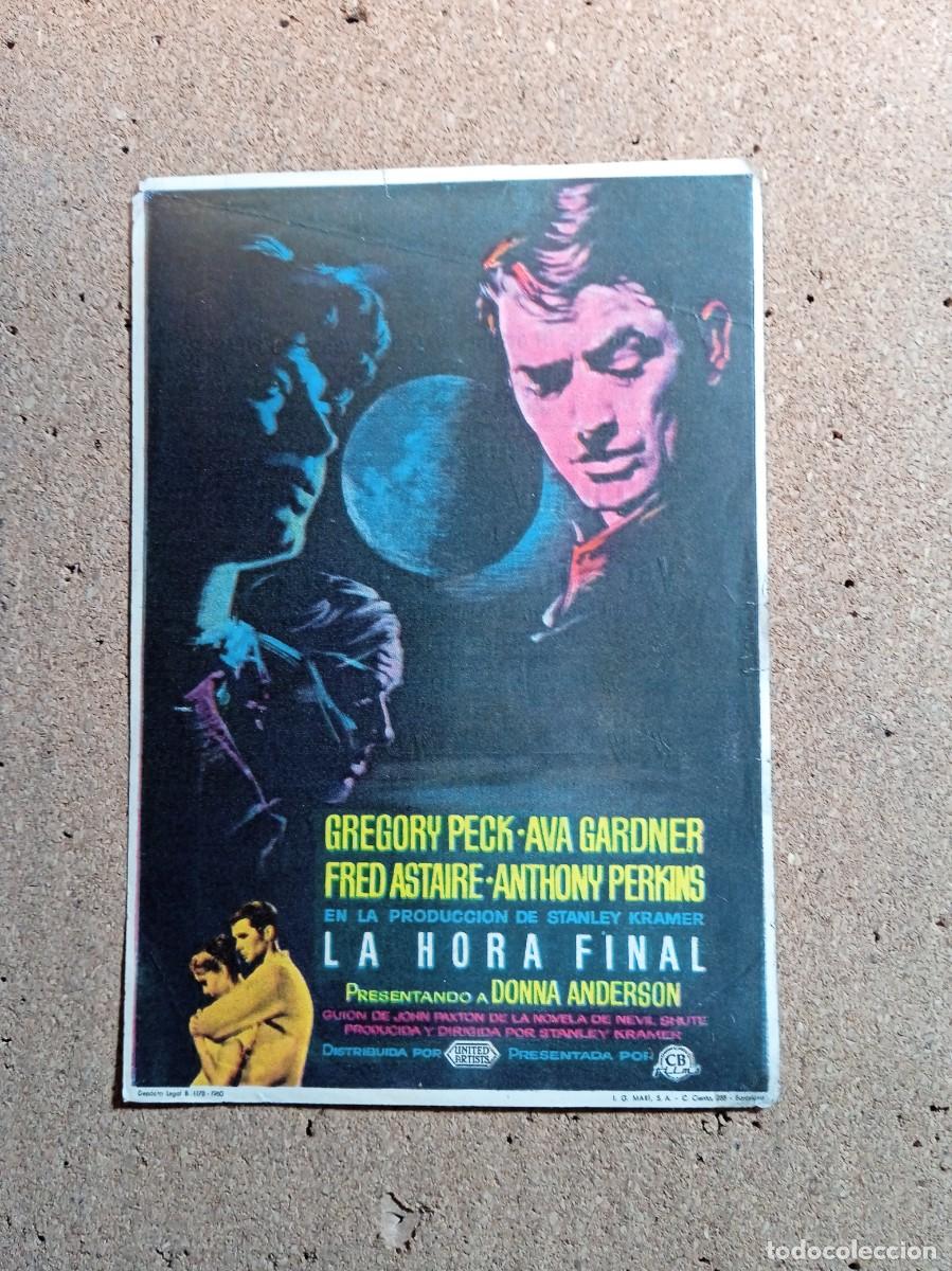 Kino: FOLLETO DE MANO CON PUBLICIDAD LA HORA FINAL