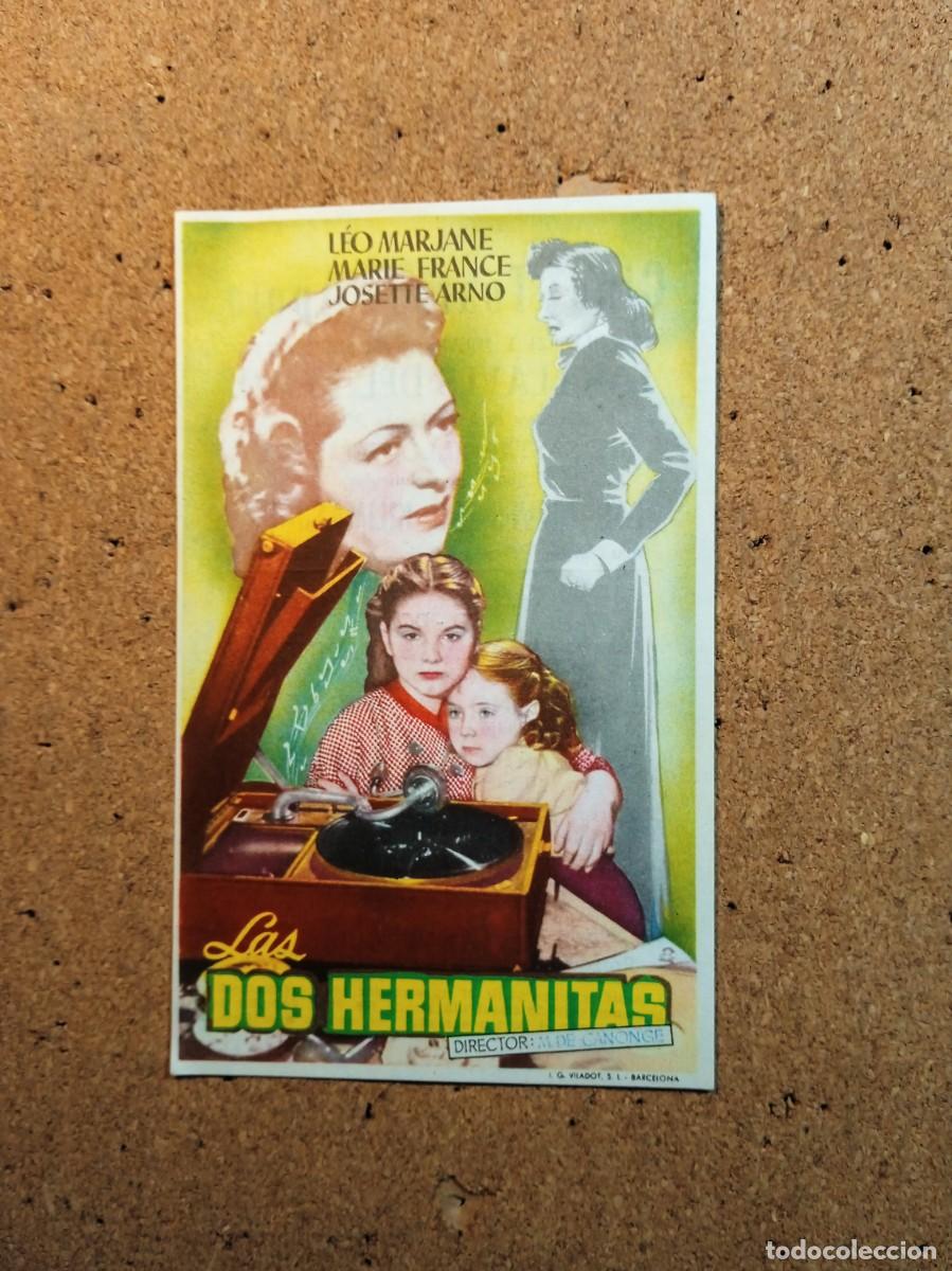  Flyers Publicitaires de films Anciens: FOLLETO DE MANO CON PUBLICIDAD LAS DOS HERMNANITAS