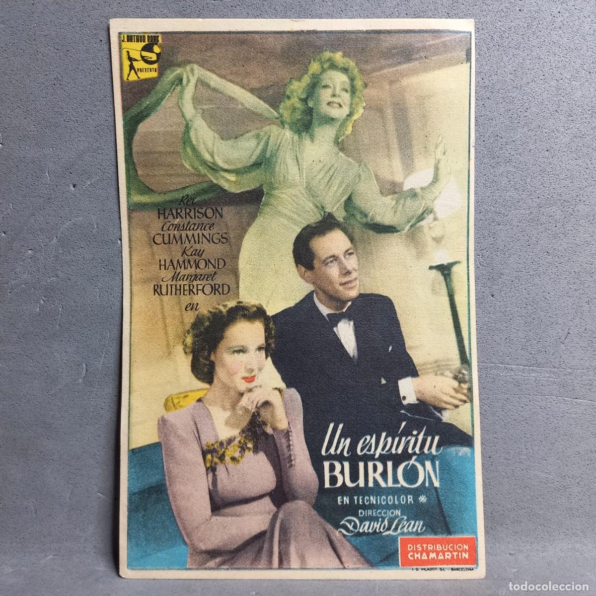 Cine: Un esp&iacute;ritu burl&oacute;n. David Lean, Rex Harrisson, Constanc Cummings, Ray Hammond, Margaret Rutherford