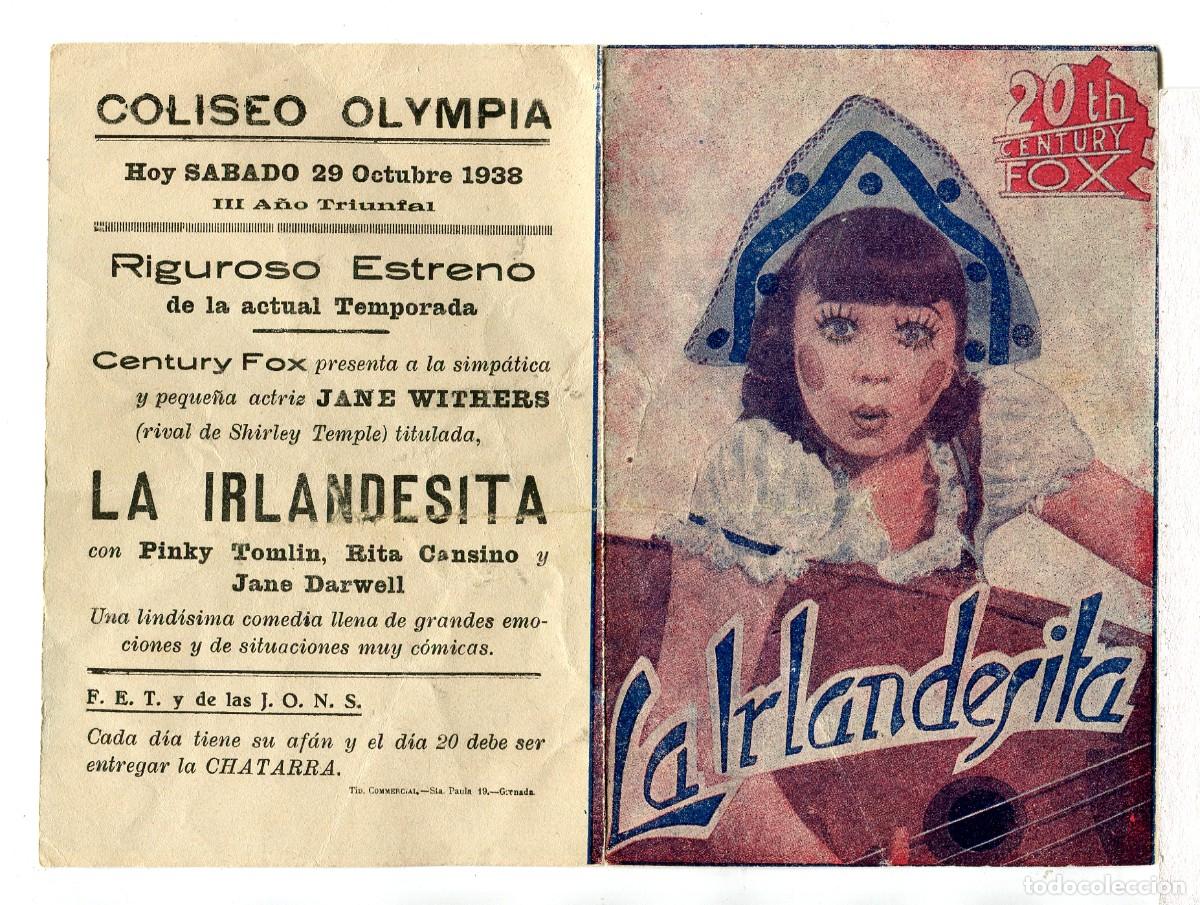 Cinema: LA IRLANDESITA, con Rita Cansino.