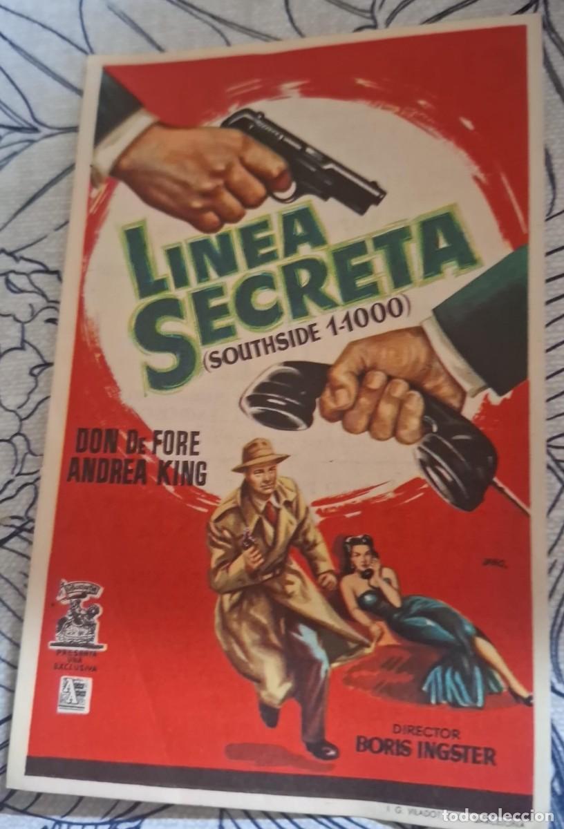 Cine: LINEA SECRETA - PROGRAMA DE CINE
