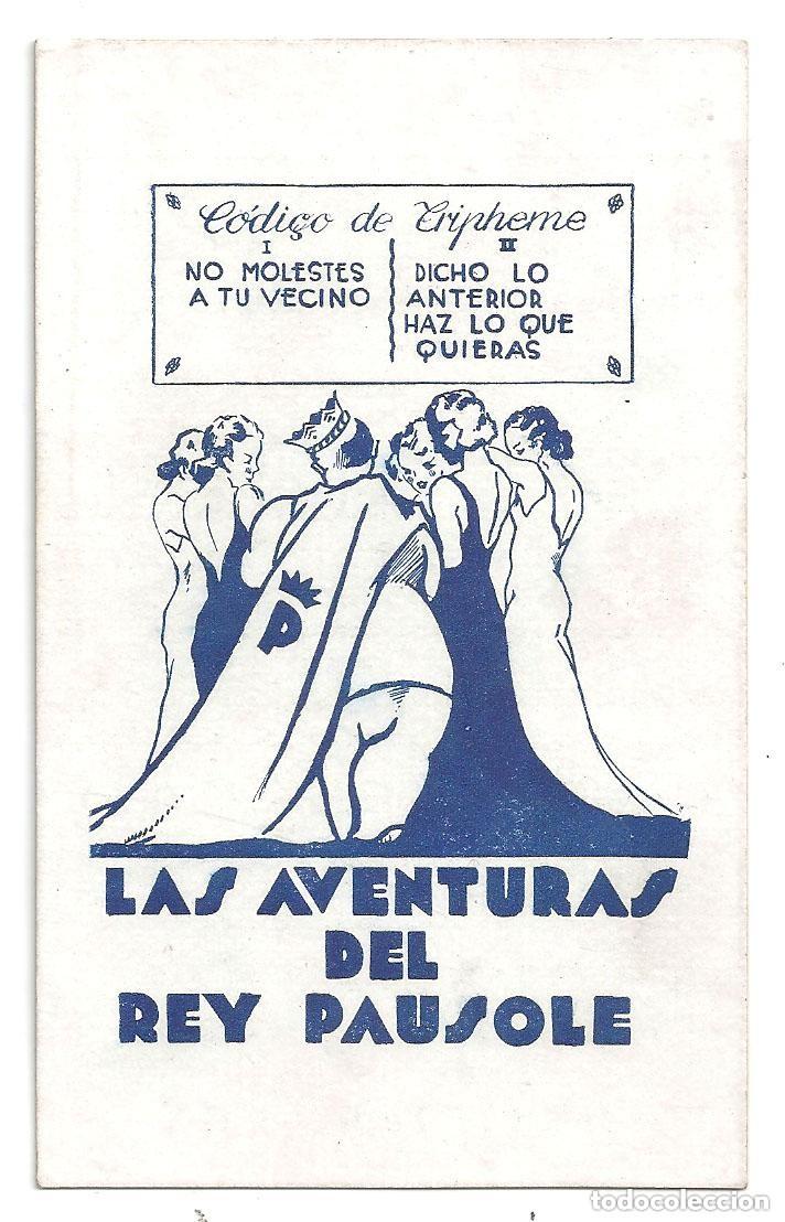 Cinema: LAS AVENTURAS DEL REY PAUSOLE PROGRAMA TARJETA ANDRE BERLEY EDWIGE FAVILLERE