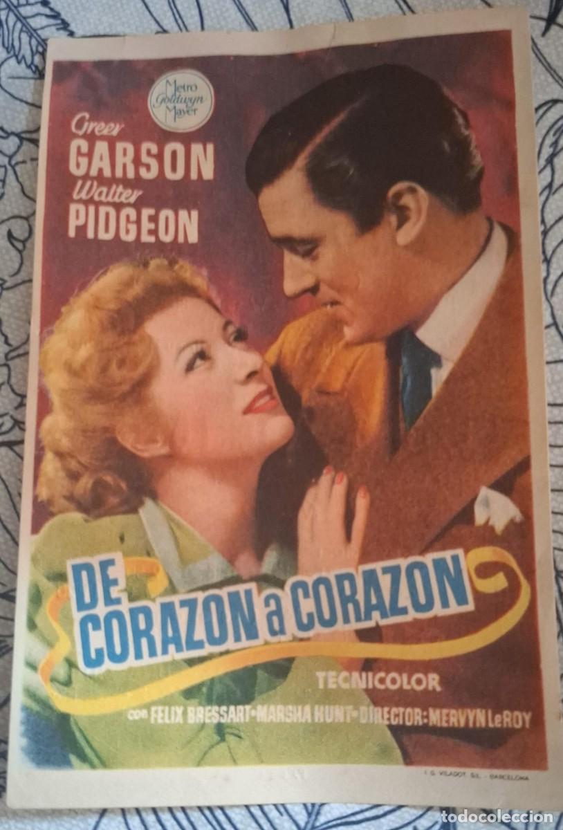 Cine: DE CORAZON A CORAZON - PROGRAMA DE CINE