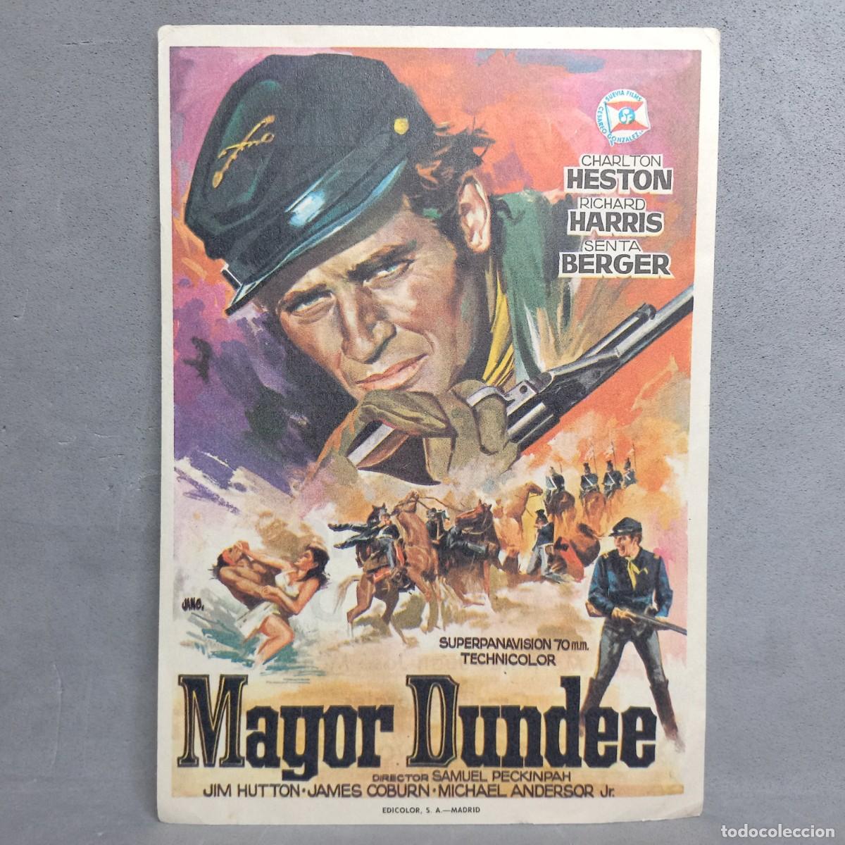 Cine: Cine Sanllehy, Barcelona. Mayor Dundee. Charlton Hestosn, Richard Harris, Senta Berger