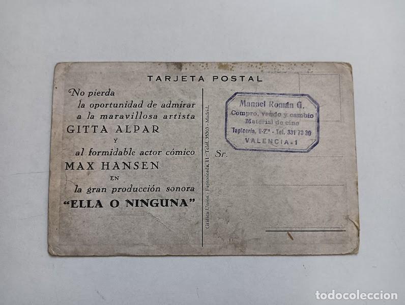 Cine: ELLA O NINGUNA PROGRAMA TARJETA GITTA ALPAR MAX HANSEN - Foto 2