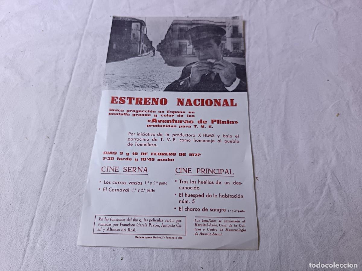 Cinema: Folleto de Mano de Cine, antiguo o vintage, Aventuras de Plinio