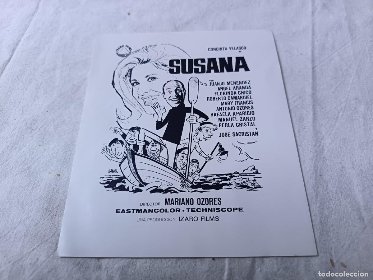 Cine: Folleto de Mano de Cine, antiguo o vintage, Susana