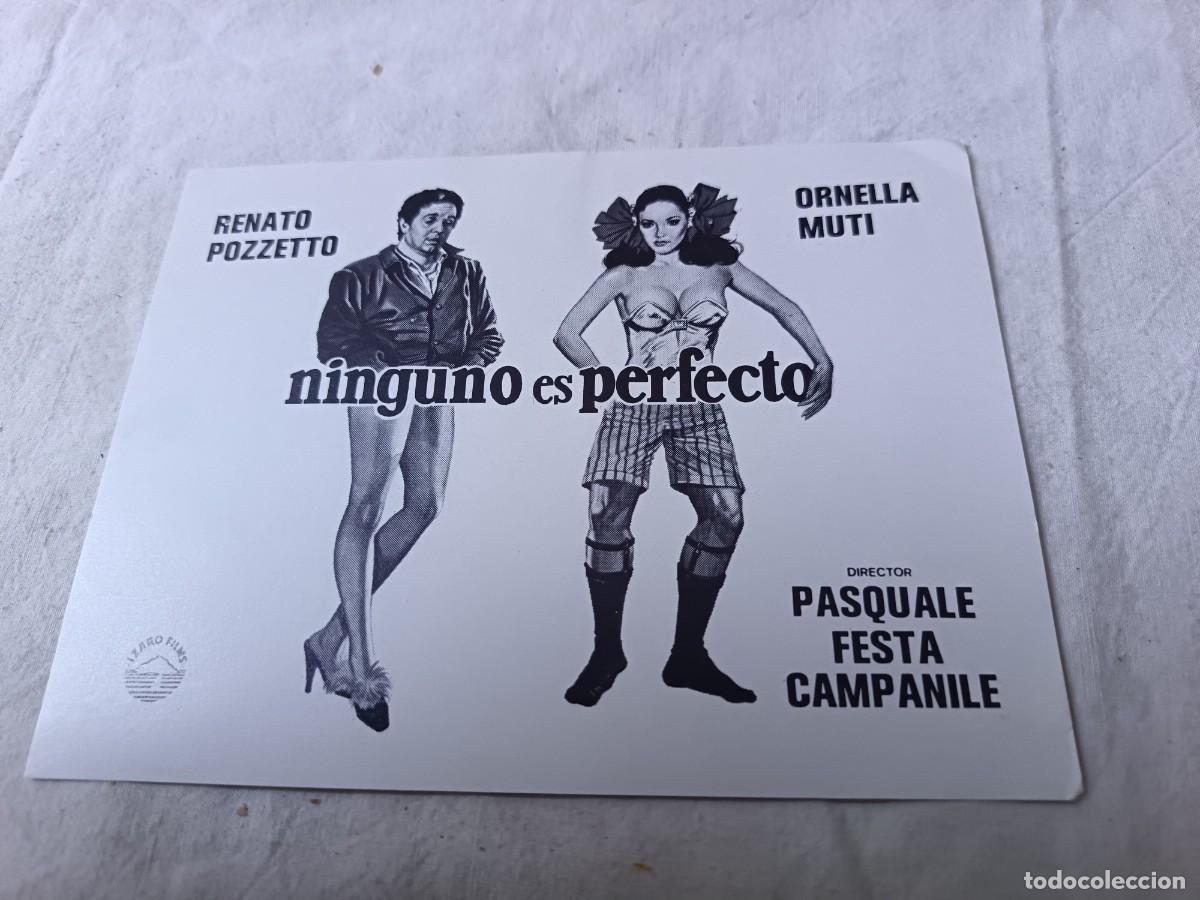 Cine: Folleto de Mano de Cine, antiguo o vintage, Ninguno es Perfecto