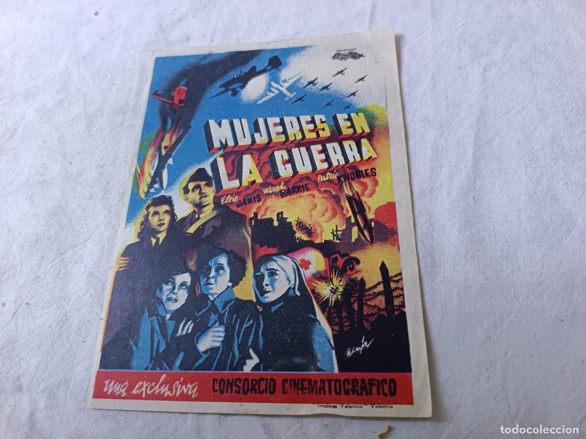 Cine: Folleto de Mano de Cine, antiguo o vintage, Mujeres en la Guerra