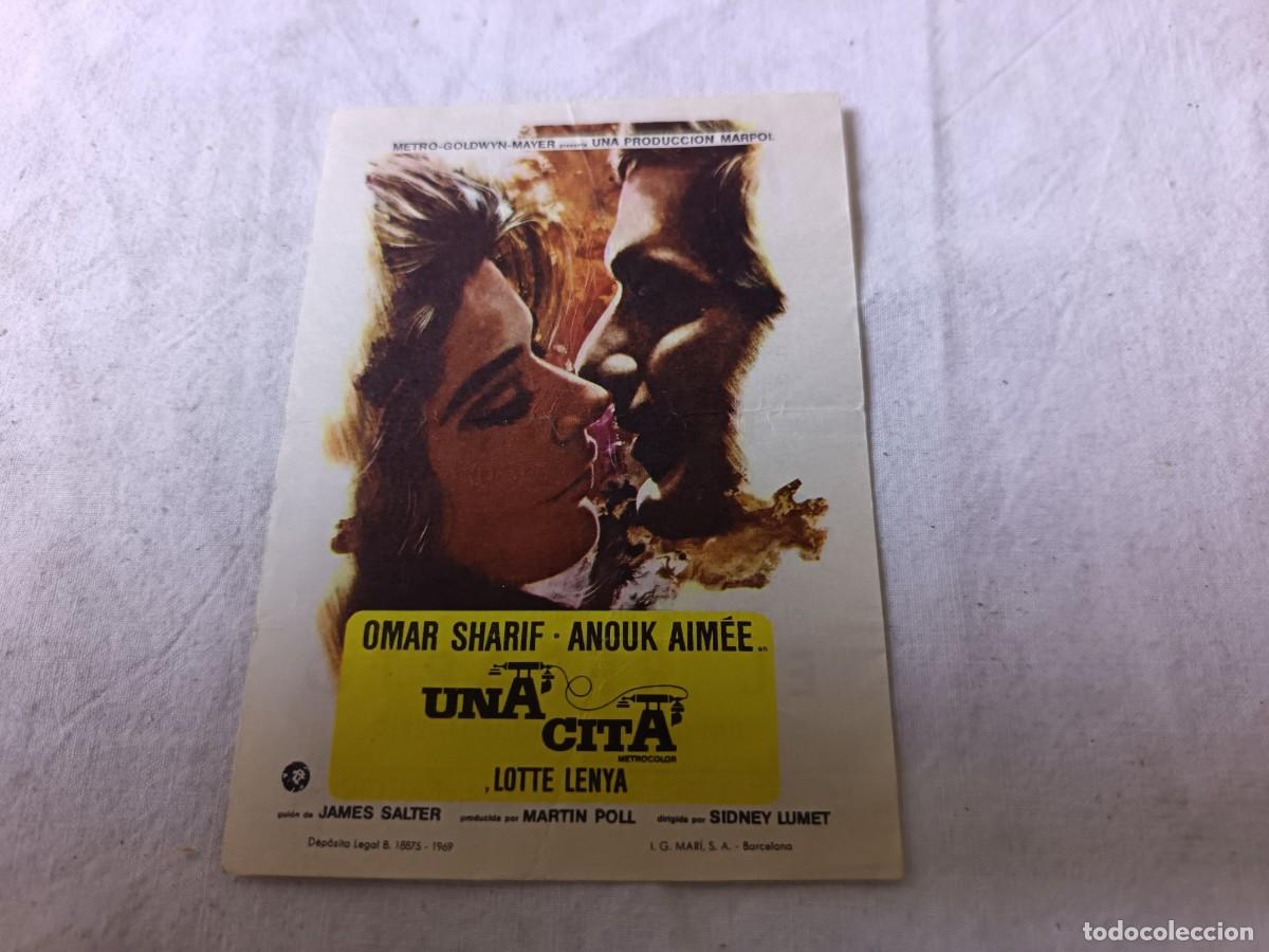 Cine: Folleto de Mano de Cine, antiguo o vintage, Una Cita