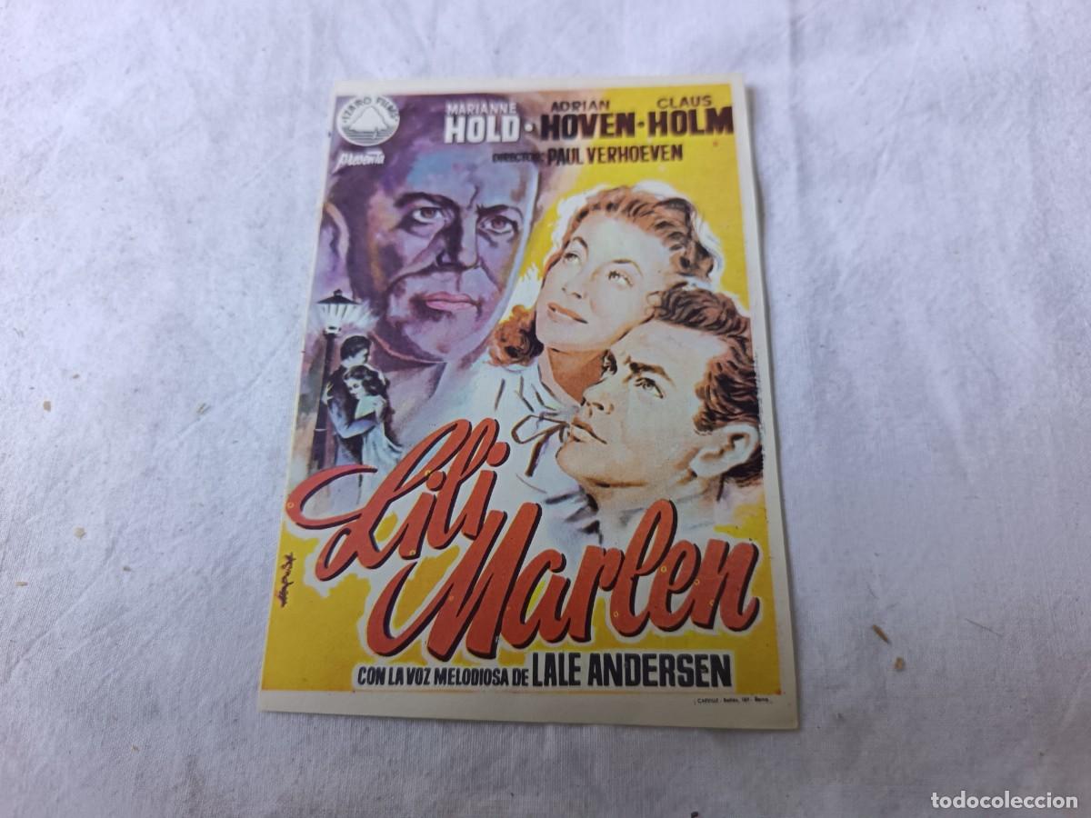 Cine: Folleto de Mano de Cine, antiguo o vintage, Lili Marlen
