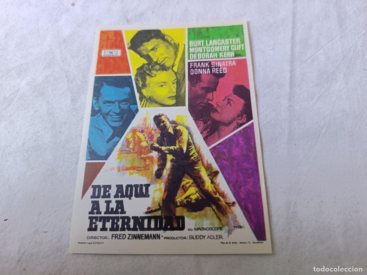 Cine: Folleto de Mano de Cine, antiguo o vintage, De Aqu&iacute; a la Eternidad