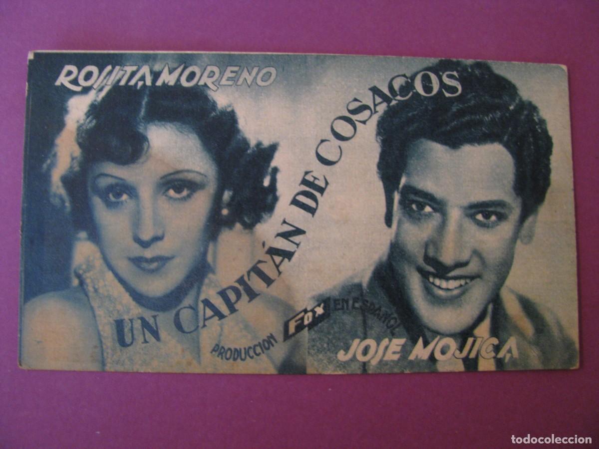 Cine: FOLLETO DE MANO DE CINE TORCAL, ANTEQUERA. UN CAPITAN DE COSACOS. 1935.