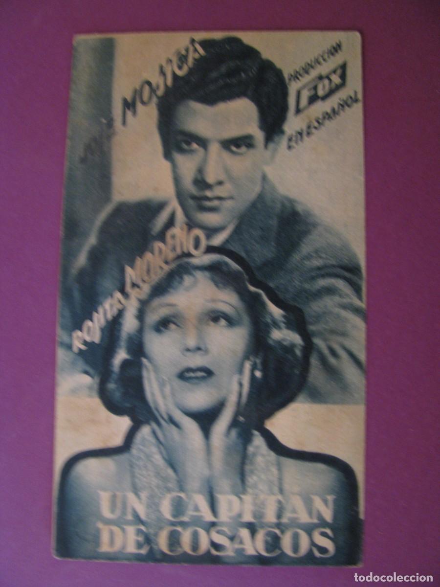 Cine: FOLLETO DE MANO DE CINE TORCAL, ANTEQUERA. UN CAPITAN DE COSACOS. 1935.