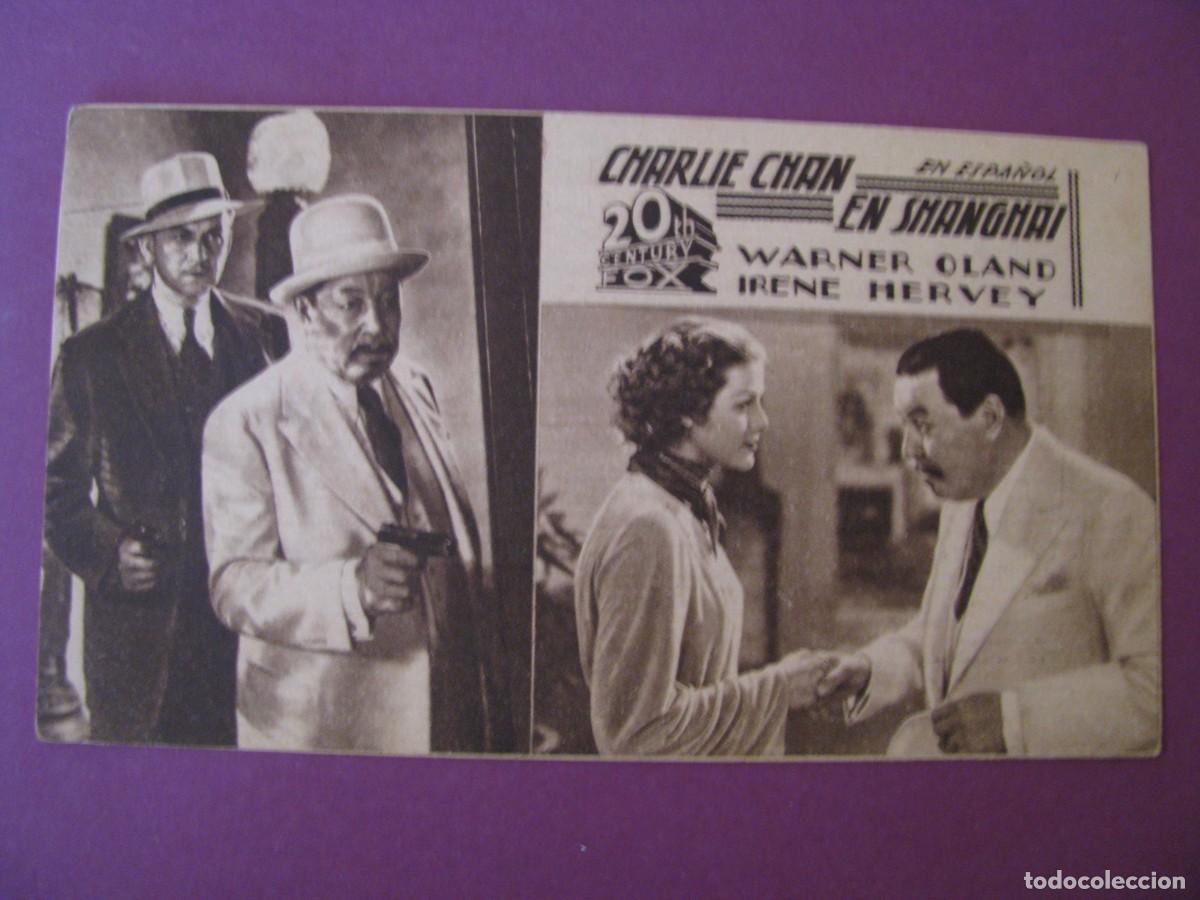 Cine: FOLLETO DE MANO DE CINE TORCAL, ANTEQUERA. CHARLIE CHAN EN SHANGAI. 1937