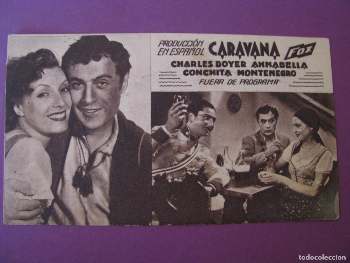 Cine: FOLLETO DE MANO DE CINE TORCAL, ANTEQUERA. CARAVANA. A&Ntilde;OS 30