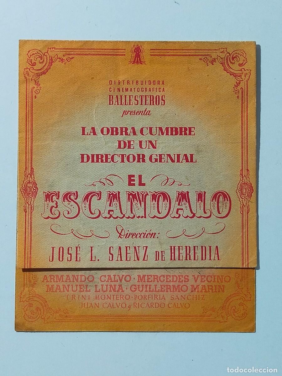 Cine: Programa Doble Orig: EL ESCANDALO. Armando Calvo, Mercedes Vecino - Cine Municipal (C&aacute;diz)
