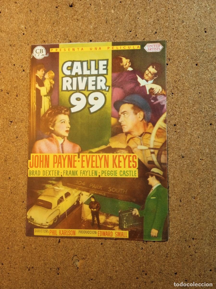 Cine: FOLLETO DE MANO CON PUBLICIDAD CALLE RIVER 99