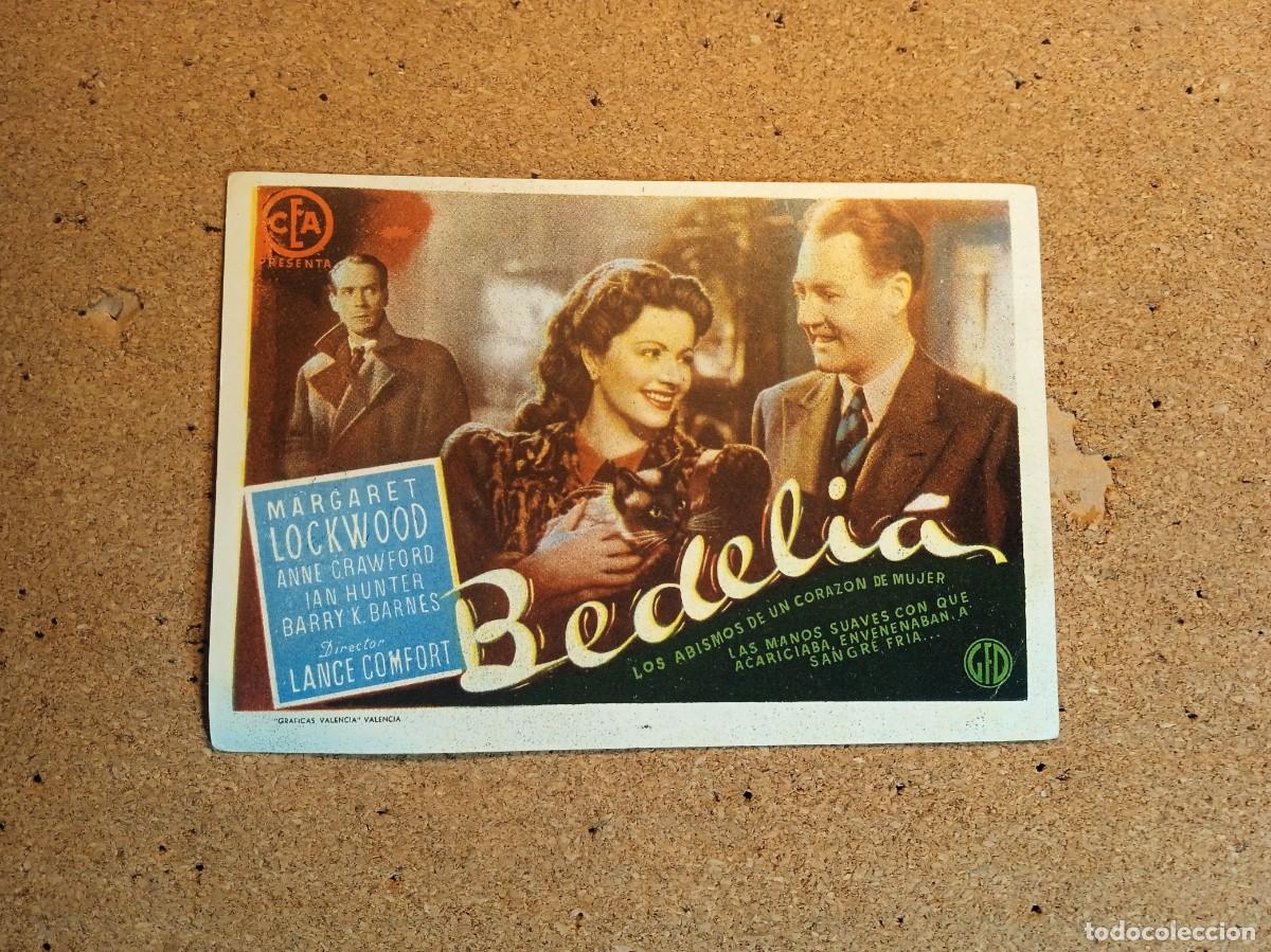 Cine: FOLLETO DE MANO CON PUBLICIDAD BEDELIA
