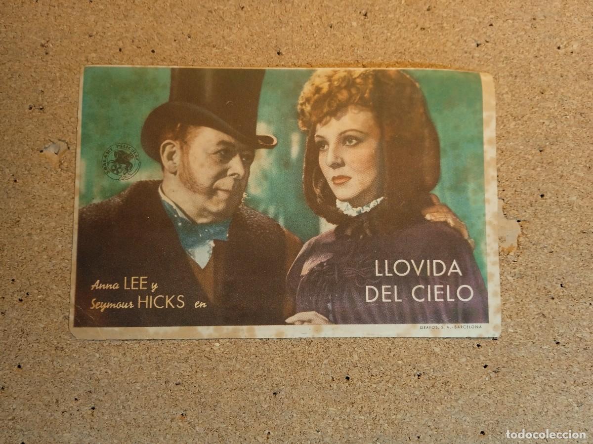 Cine: FOLLETO DE MANO CON PUBLICIDAD LLOVIDA DEL CIELO