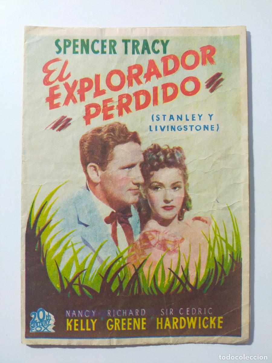 Cine: Programa Doble Orig EL EXPLORADOR PERDIDO. Nancy Kelly, Richard Greene. Cine Avenida, Plaza de Toros