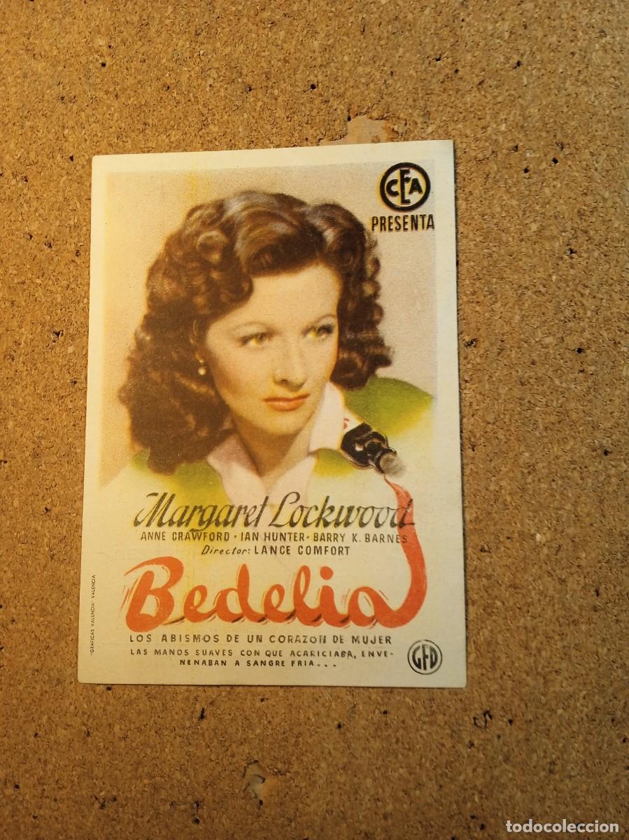 Cine: FOLLETO DE MANO CON PUBLICIDAD BEDELIA