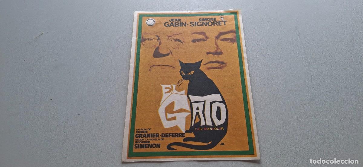 Cine: Folleto de cine EL GATO con publicidad