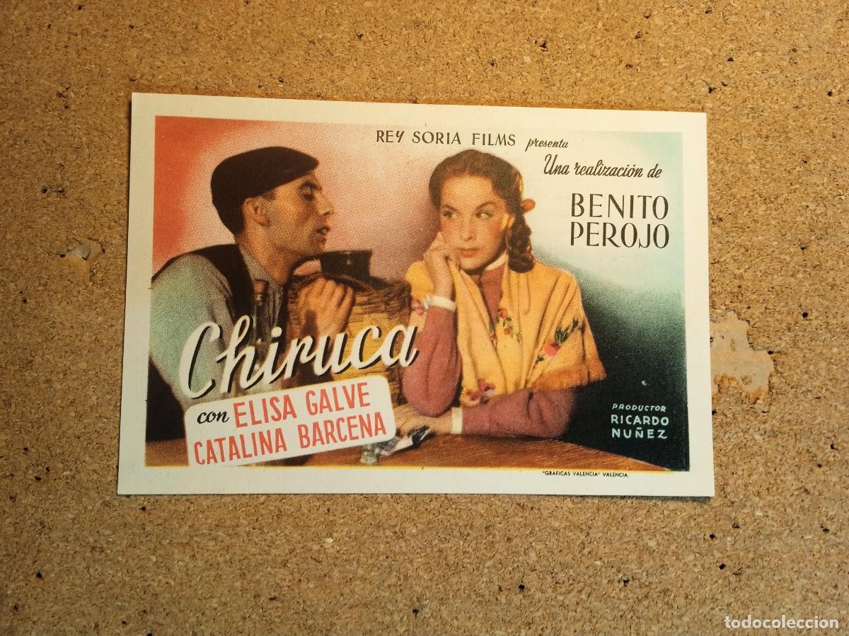 Cine: FOLLETO DE MANO CON PUBLICIDAD CHIRUCA