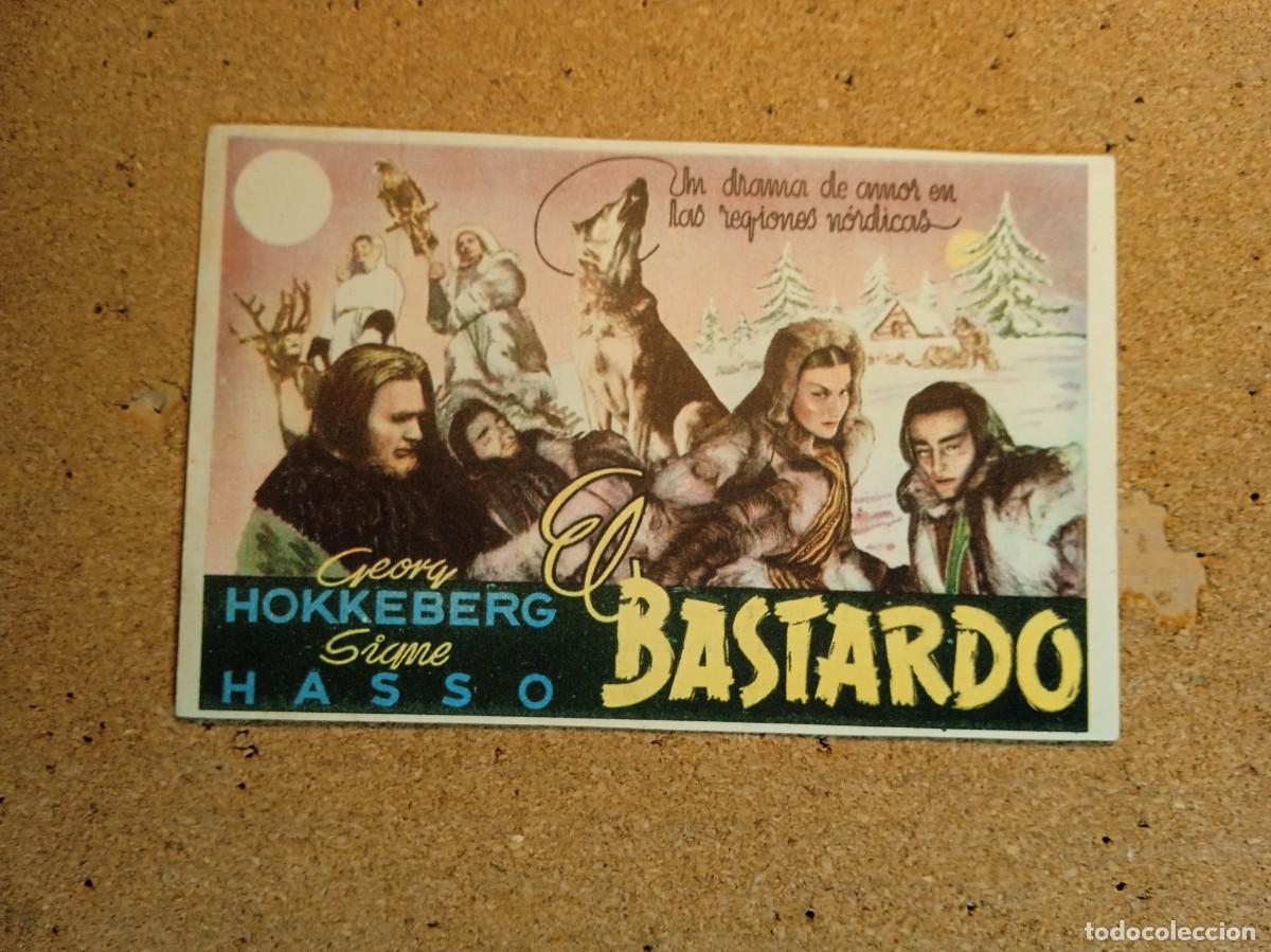 Cine: FOLLETO DE MANO CON PUBLICIDAD EL BASTARDO