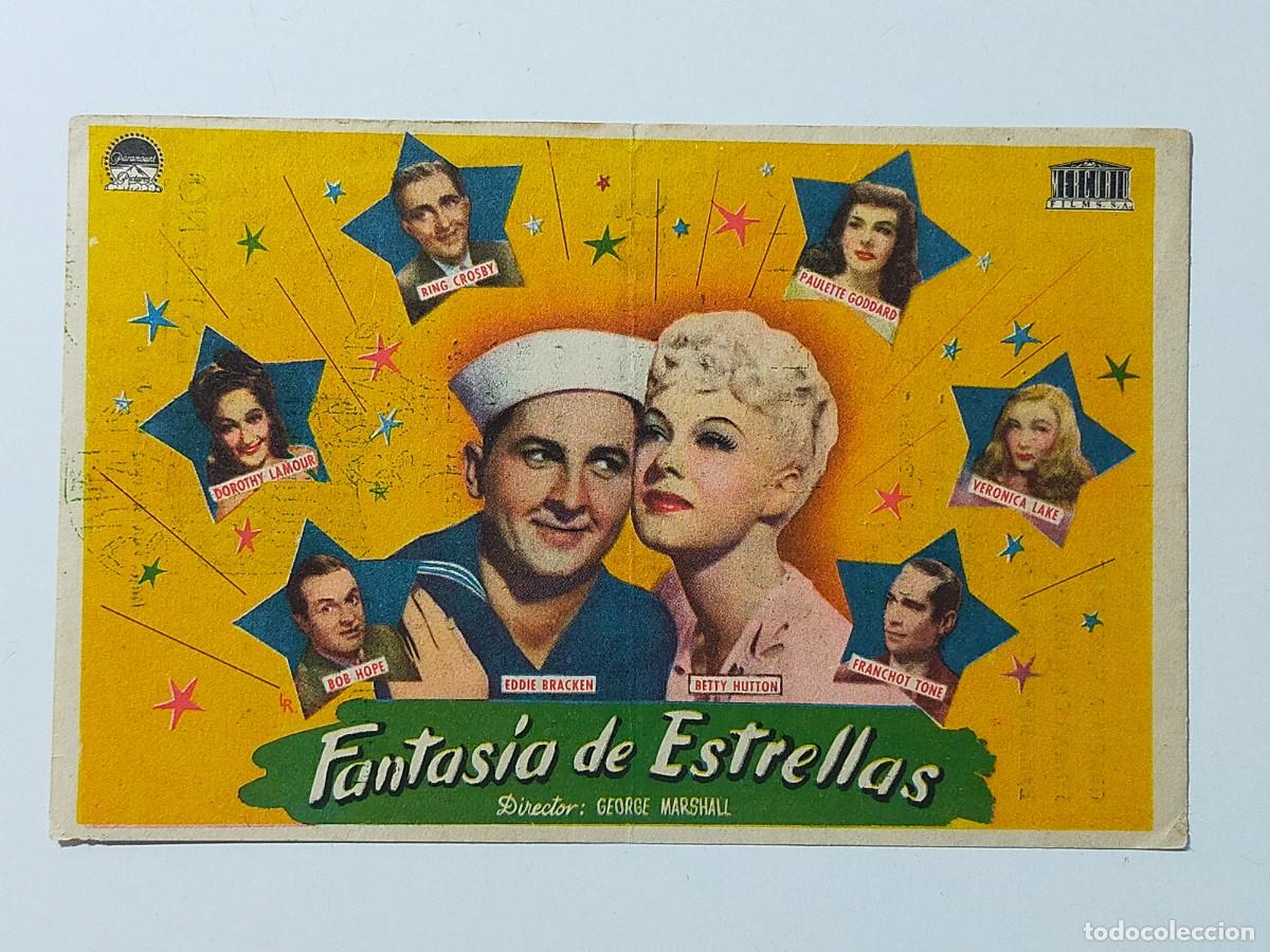 Cine: Programa Sencillo Orig: FANTASIA DE ESTRELLAS. Bob Hope, Bing Crosby... - Cine Villamarta, Jerez