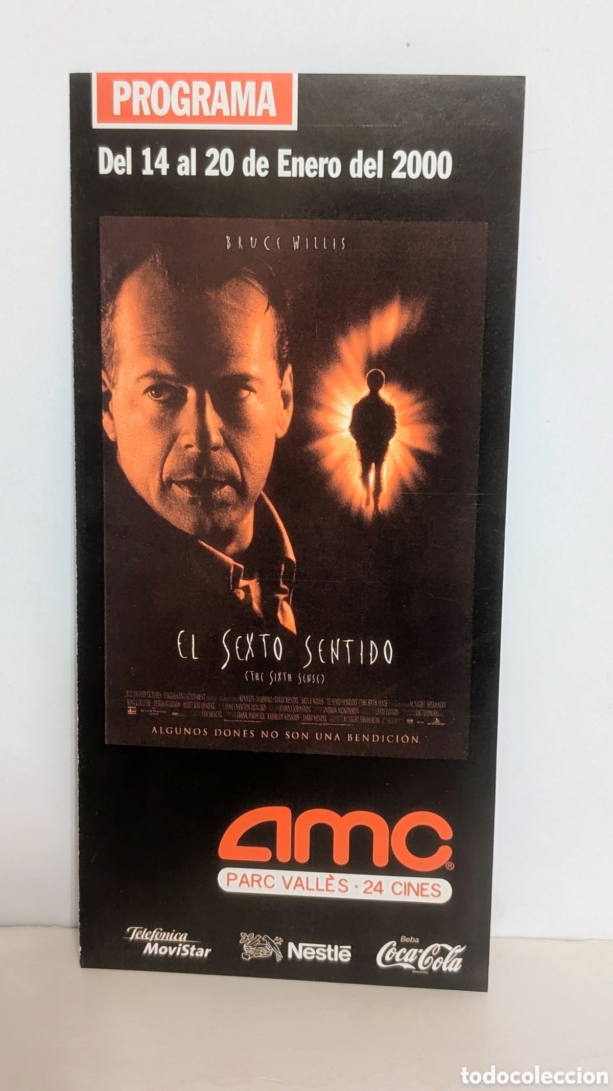 Cine: Programa de cine Estreno pel&iacute;cula. EL SEXTO SENTIDO. 2000. THE SIXTH SENSE. BRUCE WILLIS