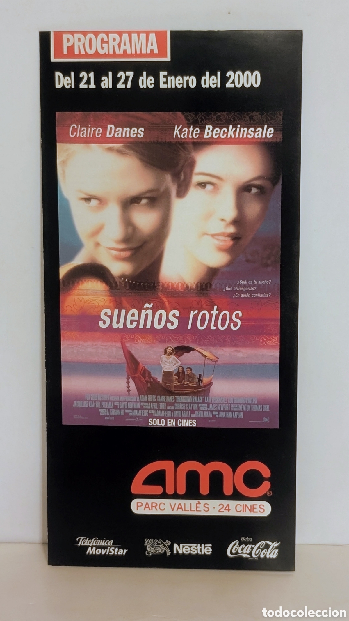 Cine: Programa de cine Estreno pel&iacute;cula. SUE&Ntilde;OS ROTOS. 2000. CLAIRE DANES, KATE BECKINSALE