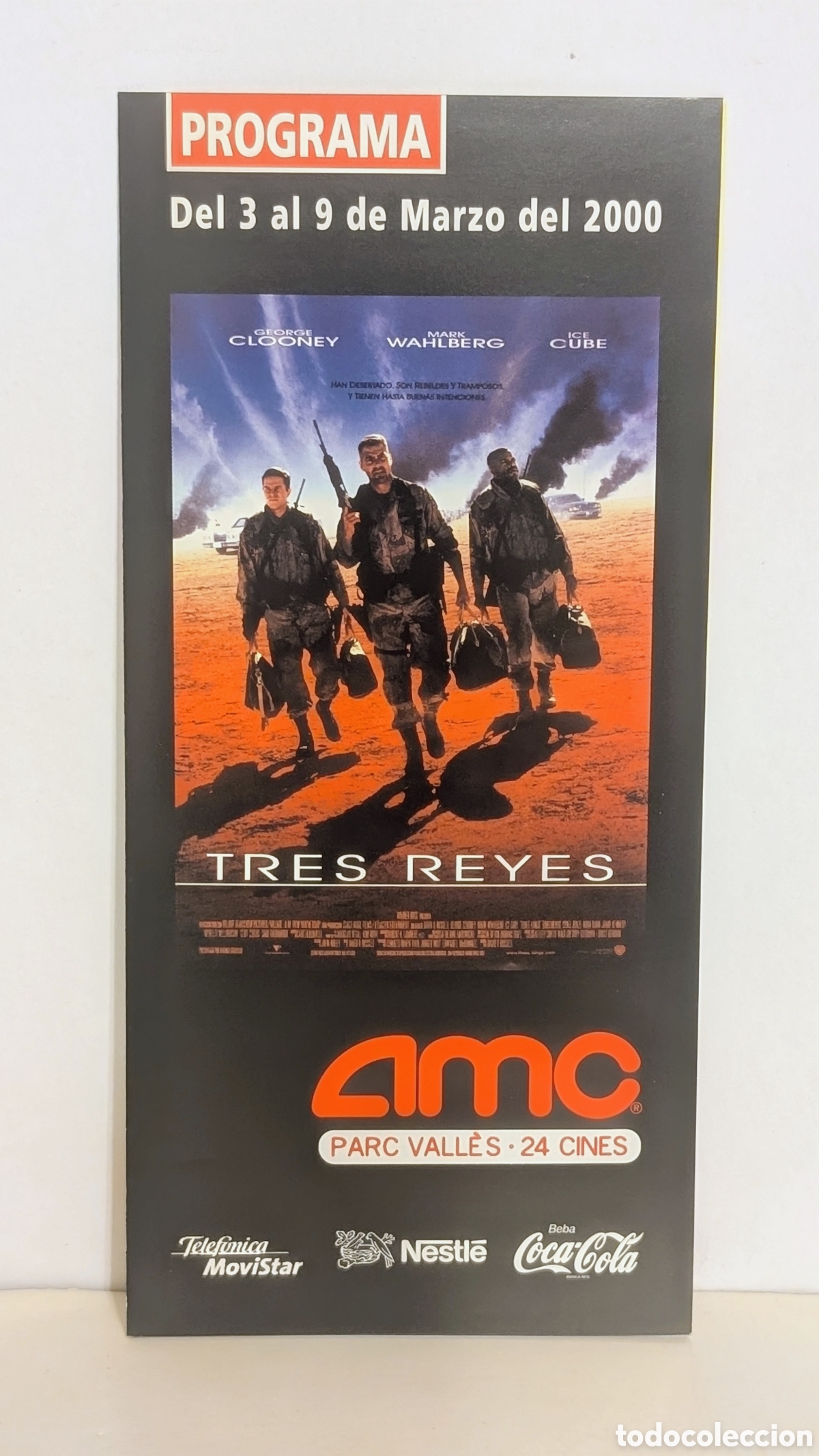 Cine: Programa de cine Estreno pel&iacute;cula. TRES REYES. 2000. GEORGE CLOONEY, MARK WAHLBERG, ICE CUBE