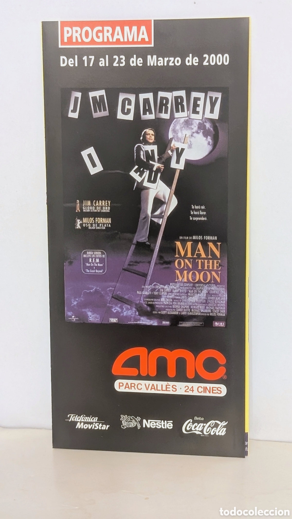 Cine: Programa de cine Estreno pel&iacute;cula. MAN ON THE MOON. 2000. JIM CARREY, DANNY DEVITO