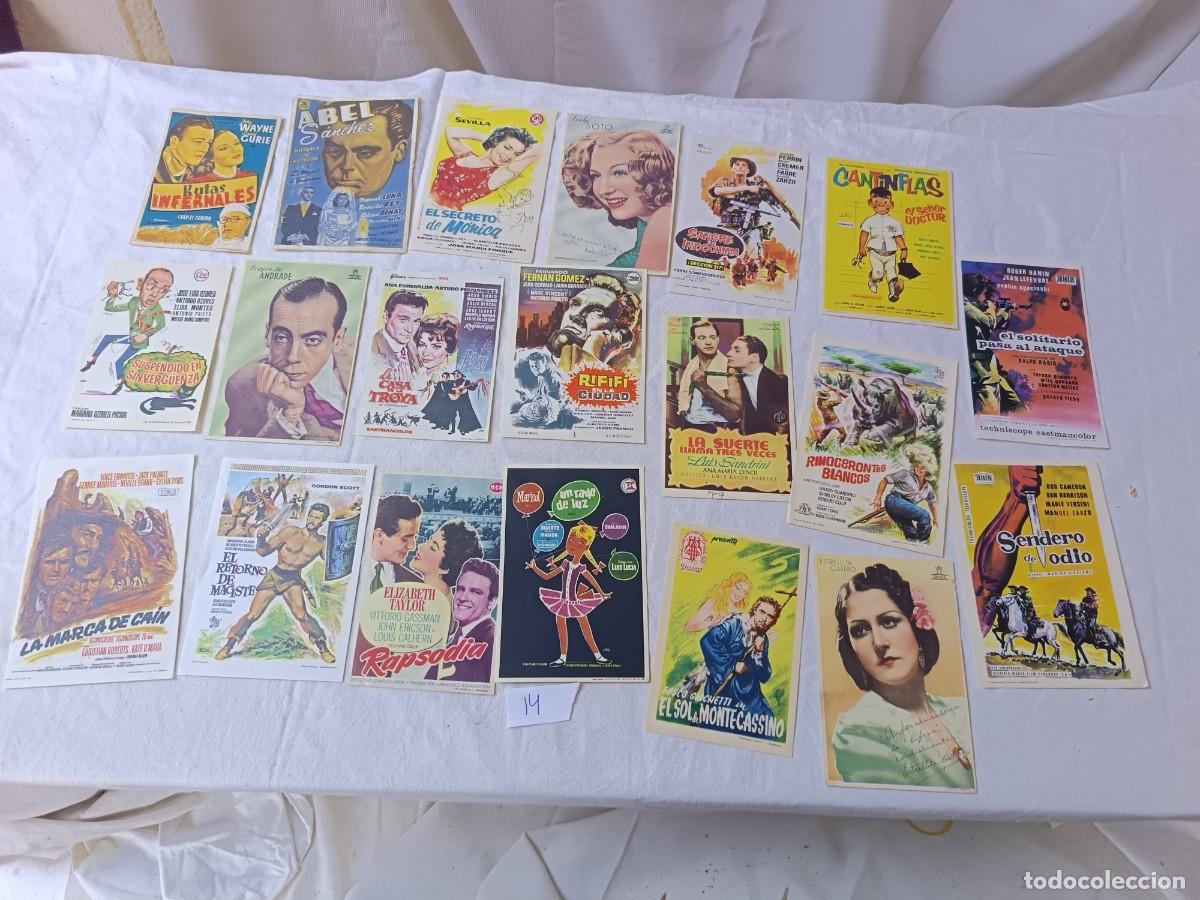 Cine: FM14, Lote de 20 Folletos de mano de cine, varios t&iacute;tulos, a clasificar