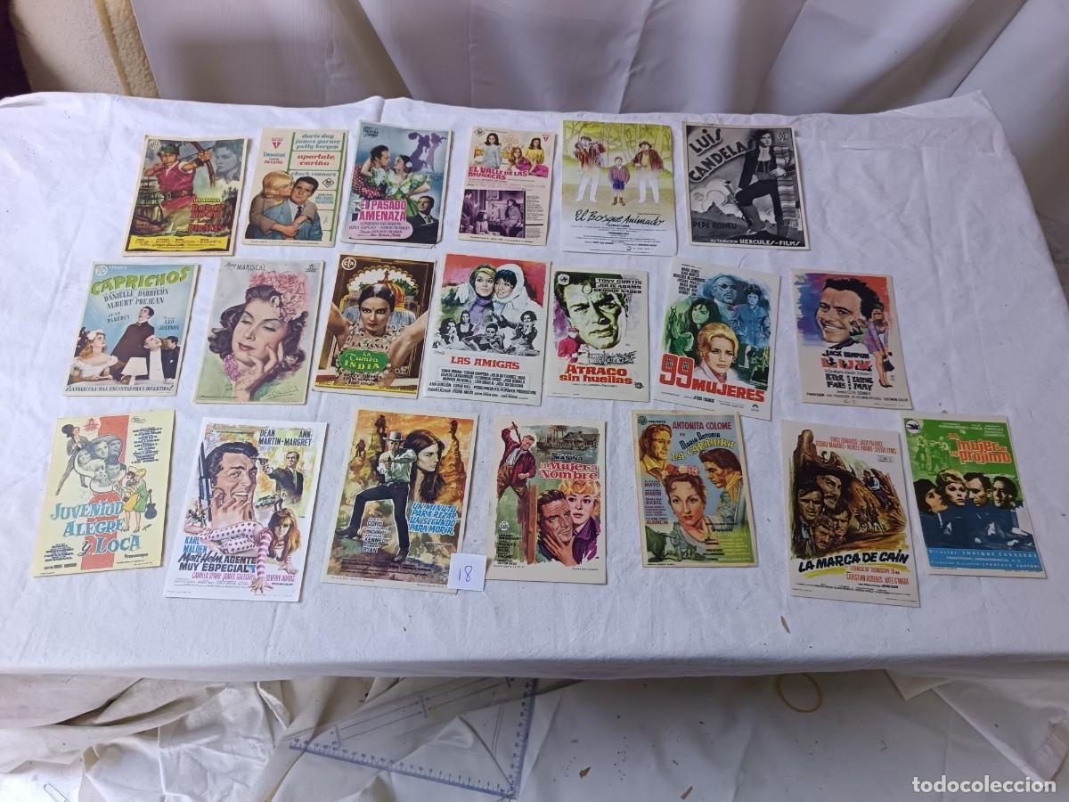 Cine: FM18, Lote de 20 Folletos de mano de cine, varios t&iacute;tulos, a clasificar