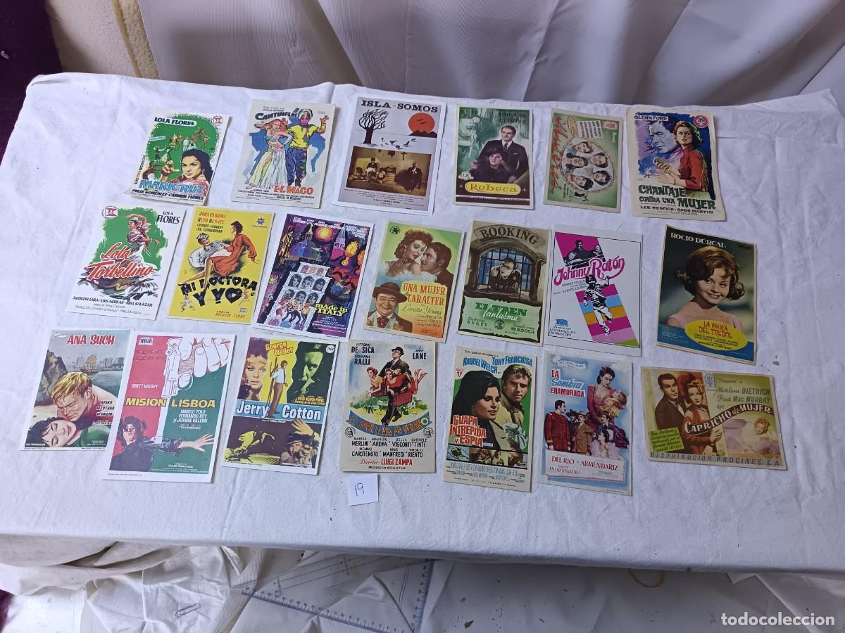 Cine: FM19, Lote de 20 Folletos de mano de cine, varios t&iacute;tulos, a clasificar
