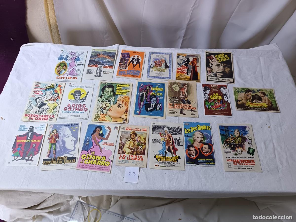 Cine: FM23, Lote de 20 Folletos de mano de cine, varios t&iacute;tulos, a clasificar